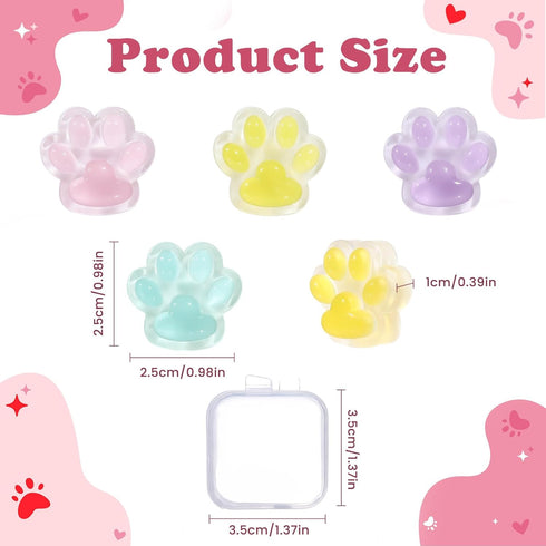 TXIN 8 Pcs Diamond Art Painting Magnet Cover Minder, Paw Shape Diamond Picture Magnetic Holder Locator, Cross Stitch Diamond Picture Fixator with ...