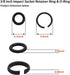 20 Sets 3/8" Impact Wrench Retaining Rings with O-ring, Compatible With Electric Wrench/Pneumatic Wrench...