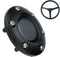 Universal Fit Black Plastic Cover 6-Bolts Steering Wheel Horn Button for Auto Car, 85mm Diameter...