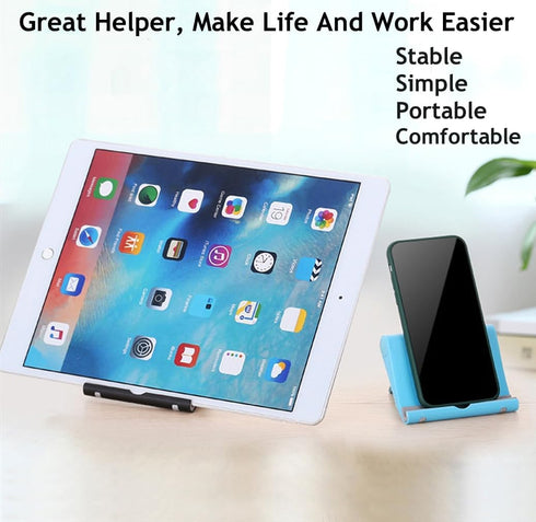 Adjustable Foldable Cell Phone Stand for Desk, Compatible with Most Smartphones and Tablets, Anti-Slip Rubber Base for Stability......