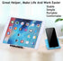 Adjustable Foldable Cell Phone Stand for Desk, Compatible with Most Smartphones and Tablets, Anti-Slip Rubber Base for Stability......