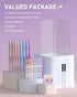 8PCS 0.5 & 0.7 mm Pastel Mechanical Pencil With Case -Never Click, Lead Pencils with 16 Tubes HB Lead Refills, Erasers for School Kids & Student D...