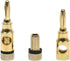 Monoprice 109437 5PRJX74047 Gold Plated Speaker Banana Plugs – 5 Pairs – Open Screw Type, For Speaker Wire, Home Theater, Wall Plates And More...
