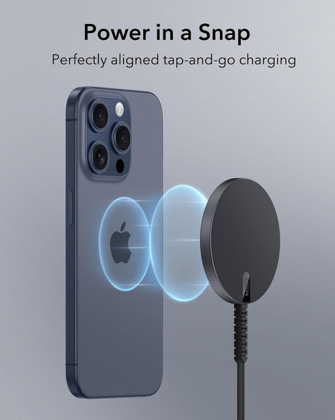 ESR for Magsafe Charger, Charging Pad for iPhone, Wireless Charger iPhone Compatible with iPhone 15/14/13/12 Series, Airpods pro, Strong Magnetic ...