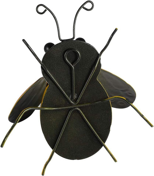 Vindar Metal Wall Art Bee Sculpture Garden Wall Art Decor Set of 3 Bee Outdoor and Indoor Decorative Art Wall Sculptures...