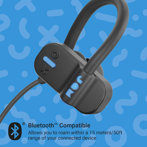 JAM Live Fast Workout Earphones 30 ft. Bluetooth Range, IP67 Sweat Resistant Earbuds 3 Sizes Included, 12 Hour Battery Life, Hands-Free Calling Bl...