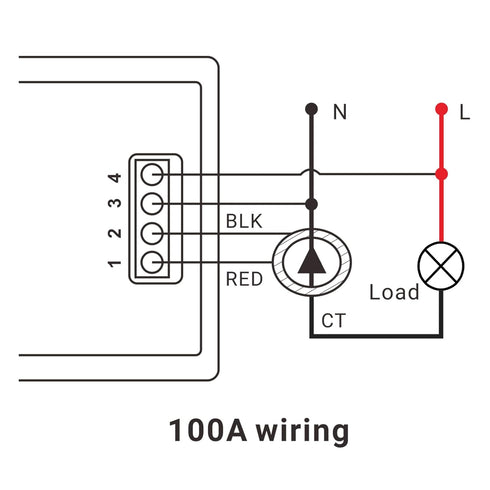 DROK Amp Meter, AC Digital Multimeter with External CT Voltmeter Ammeter Watt Meter 40-280V, Volt Amp Tester Voltage Amp Power Energy Meter 100A, ...