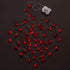 Luditek 50 LED Diamond Cut Red Heart Twinkle Fairy String Lights for Valentines Weddings Dating Garland Indoor Outdoor Home Decorations, 8 Lightin...