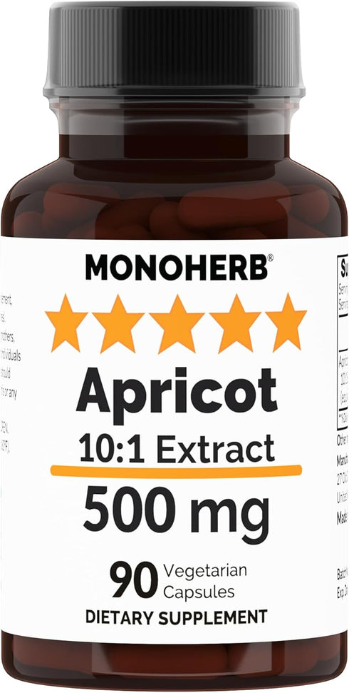 Apricot Extract 500 mg - 90 Vegetarian Capsules...