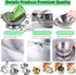 Mini Kids Stainless Steel Cookware Kitchen Cooking Toys Pretend Utensils with Cookware Play Pots and Pans Playset ,Cooking Utensils Pot Rack Organ...