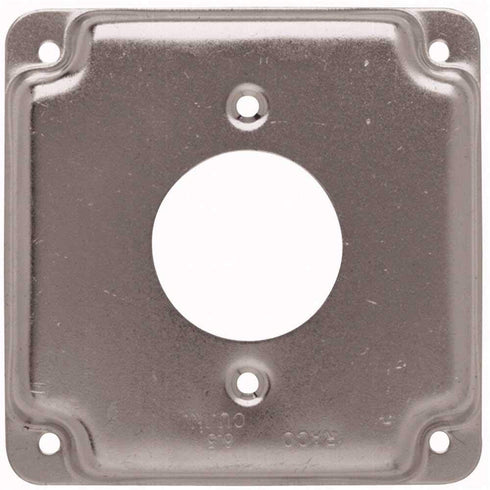 Hubbell-Raco 812C 20A Receptacle 1.594-Inch Diameter 4-Inch Square Exposed Work Cover...
