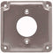 Hubbell-Raco 812C 20A Receptacle 1.594-Inch Diameter 4-Inch Square Exposed Work Cover...