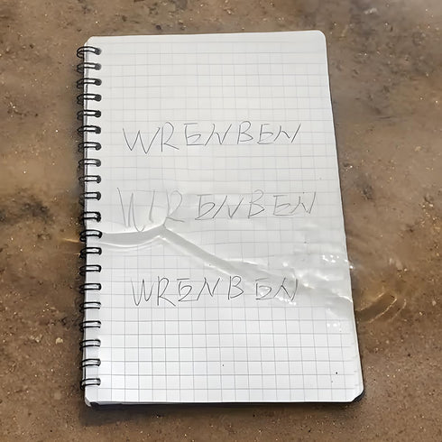 2PCS Waterproof Spiral Notebooks with Stone Paper and PVC Cover, Graph Pattern Weatherproof Notepad 100 Pages, Medium Size All-Weather Steno Pads ...