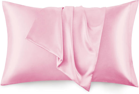 Love's cabin King Size Satin Pillowcase Set of 2, Similar to Silk Pillow Cases, Satin Cooling Pillow Covers for Hair and Skin with Envelope Closur...
