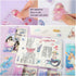 EAMOTOL 48 Sheets Anime Girl Journaling Stationery Stickers - Calendar Decorative Frosted PET Sticker for Scrapbook Journal Diary Planner DIY Craf...