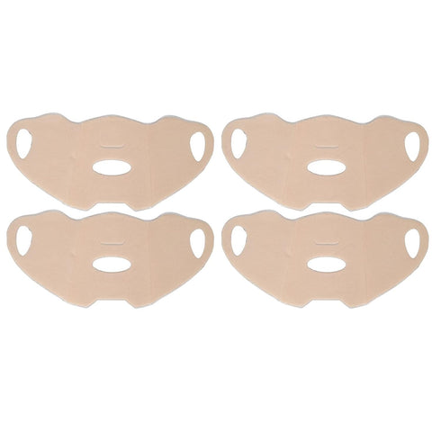 Yinhing Outdoor Gel Mask,4pcs Cooling Patch with Earloops Disposable Sun Protection Face Hydrogel Mask Skincare Half Cover Mask for Outdoor Use...