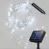 Solar Fairy String Lights Outside Cool White, Multi Strand 180 LEDs Watering Can Light for Outdoor, Waterproof Solar Powered Waterfall Lights, Fir...