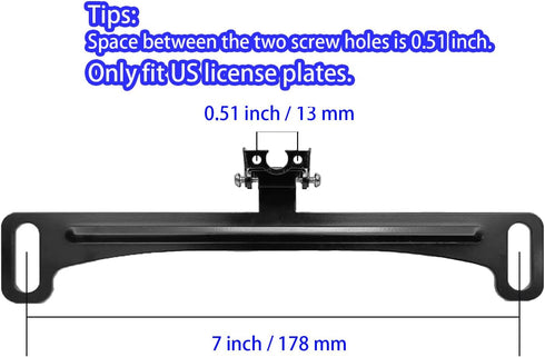 Unifizz Universal Car Dash Cam Mirror Camera Kit Rearview Camera Mount, License Plate Bracket for Backup View Camera...