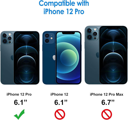 JETech Screen Protector for iPhone 12 Pro 6.1-Inch with Camera Lens Protector, Tempered Glass Film, 2-Pack Each......