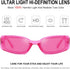 Dollger Rectangle Sunglasses for Women Men Retro Chunky Y2K Sunglasses Rectangular 90s 00s sunglasses Pink...