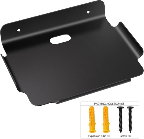 8" Floating Shelves for Wall, Metal Wall Shelf for Wall Storage, for Smart Home, Speakers, Internet Router, Security Camera - for Bedroom, Bathroo...