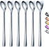 Long Handle Spoon, Coffee Stirrers, Premium Stainless Steel Coffee Spoons, Ice Tea Spoons, Ice Cream Spoon, Cocktail Stirring Spoons, Tea Spoons, ...