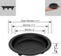 Matte Black Iron Candle Plate, set of 2, Metal Saucer Style Candle Holder for Pillar/Scented/Flameless/Ball Candles, Decorative Candle Stand for T...