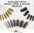 8 Inch Nylon Tube Brush Set, 12 Piece Variety Pack | for Cleaning Hard-to-Reach Spaces...