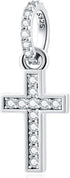 Sparkling Latin Cross Pendant Charms fits European Necklace Bracelet, 925 Sterling Silver Christian/Religious Beads, Gifts for Christmas/Easter/Mo...