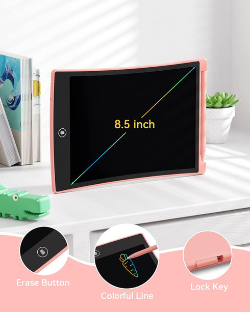 KOKODI Toys for 3 4 5 6 Years Old Girls, 10 Inch Reusable Colorful LCD Writing Tablet Doodle Board Drawing Pad for Kids, Toddler Learning Educatio...