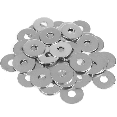 50 Pieces 5/16" Stainless Flat Washers, 1" Outside Diameter, 0.055" Thickness, 18-8 (304) Stainless Steel Washers, Metal Washers, Flat Washers for...