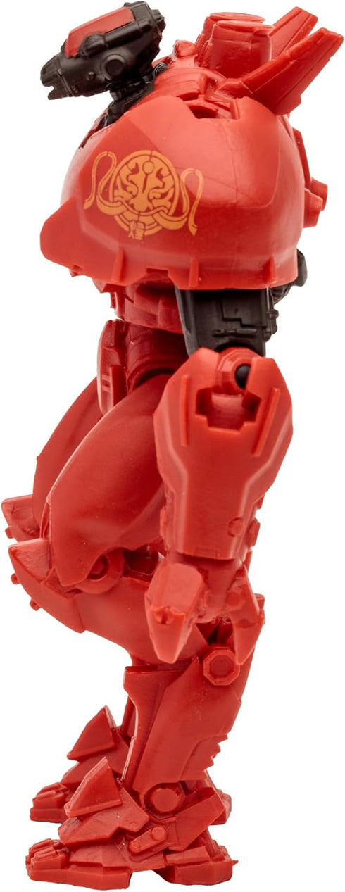 Pacific Rim McFarlane Toys Crimson Typhoon (Jaeger) 4" Scale Figure Playset with Comic...