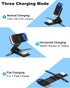 Foldable Magnetic Wireless Charger, Leather 3-in-1 Charging Station for Multiple Devices Apple, Fast Travel Mag-Safe Charger Stand for iPhone 15 1...