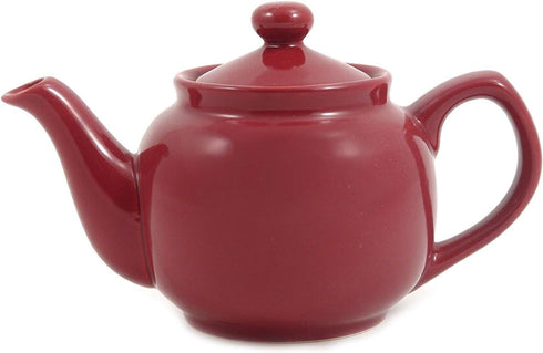 Burgundy Classic 2 Cup Ceramic Teapot...