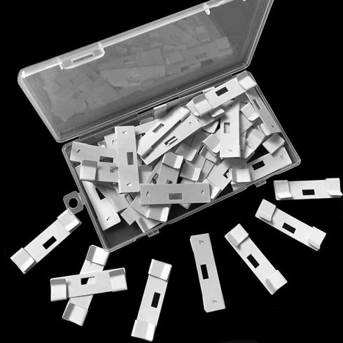 Vertical Blind Repair Vane Savers, 25PCS Metal Vertical Blind Repair Tabs, Vertical Blinds Repair Kit for Vertical Blinds Replacement Slats...