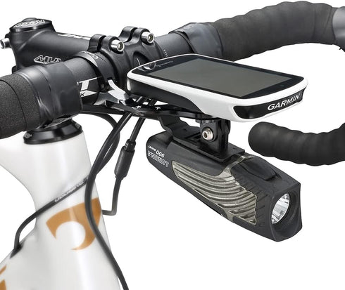 Bike Out Front Combo Mount for Garmin Edge Wahoo Elemnt&Bolt,Mini Bryton Rider Stages Dash Handlebar Universal Computer Mount for Gopro, Bicycle L...