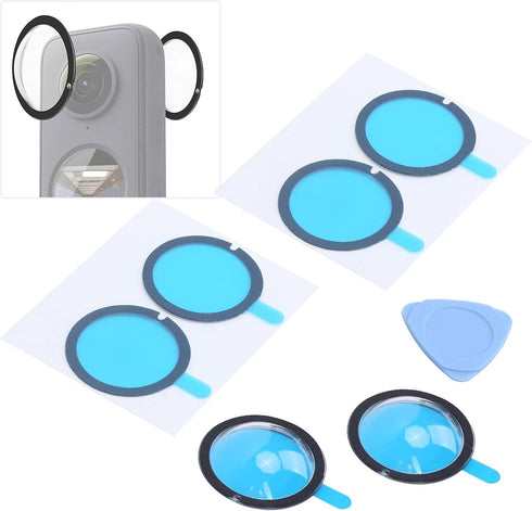 Lens Guards Cover Camera Lens Protector Protective Guard Cover Protector Accessories Lens Protector Guards for Insta360 ONE X2 Panoramic Camera...