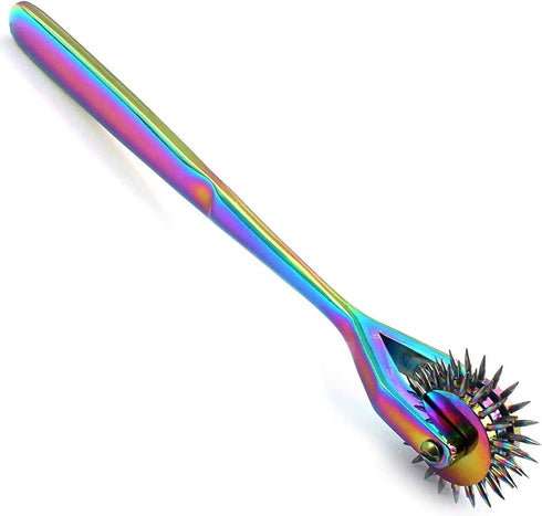 Goldenhandcrafts, Wartenberg Neuro Pinwheel Stainless Steel 3 Head Diagnostic Instrument Pin Wheel Multi Color Rainbow, 6.6 In...
