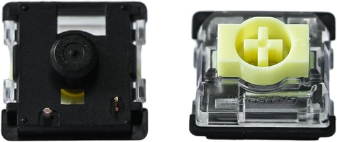 Gateron KS-33 Low Profile Banana Keyboard Switches,Tactile RGB LED 3-Pin 65gf Factory Pre-lubed for MX Mechanical Keyboard (Banana 72Pcs)...