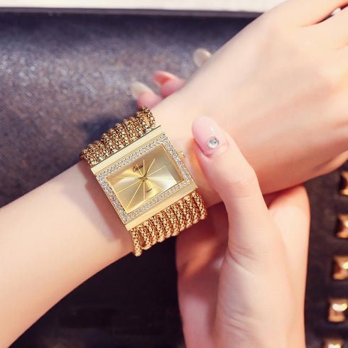 Weicam Women Girls Simple Crystal Bangle Bracelet Analog Quartz Wrist Watches Gifts for Ladies...