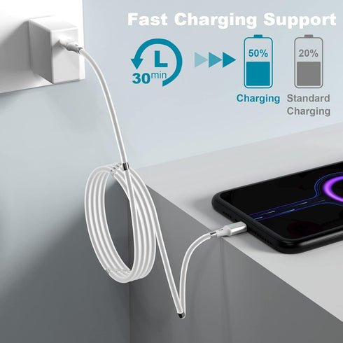 for USB C to Lightning Magnetic Charging Cable(3.3ft) Absorption Nano Tangle-Free roll up Organized Fast Charger Magnet Charger Cord for Phone14/1...