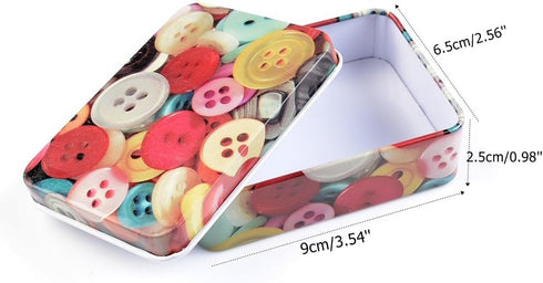 GOOTRADES 4 Pack Mini Iron Tin Box Jewelry Cards Coin Storage Rectangular Bags Case...