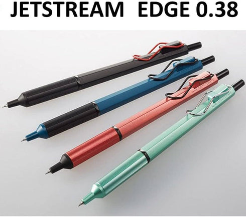 uni Jetstream EDGE 0.38 Oil-based Ballpoint Pen Very pink Body?SXN100338.35??Jetstream EDGE 0.38mm Oil-based Ballpoint pen refill ?SXR-203-38 Blac...