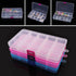 OriGlam 1pcs 17x10CM Plastic Organizer Storage Box with Adjustable Dividers, Jewelry Storage Container Box for Office Supplies Beads Crafts Fishin...