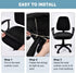 SARAFLORA Office Computer Chair Covers, Stretchable Desk Chair Seat Cushion Covers,Universal Spandex Computer Chair Slipcover,Removable Washable R...