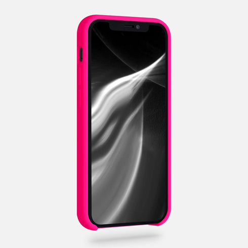 kwmobile Case Compatible with Apple iPhone 12 mini Case - TPU Silicone Phone Cover with Soft Finish - Neon Pink...
