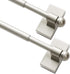 Turquoize 2 Pack Magnetic Curtain Rods, Multi-Use, Adjustable 9-16 inch, Nickel, 2-Pack...