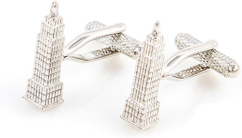 Empire State Building NYC New York City Pair Cufflinks in Presentation Gift Box & Polishing Cloth...