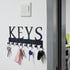 HappyHapi Key Holder Wall Mount, Metal Key Holder for Wall Decorative with 8 Key Hooks, Key Organizer Rack Hanger for Home, Entryway, Front Door, ...