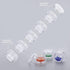 Hipiwe 8 Sets 5 Layers Clear Plastic Round Storage Jars Jewelry Bead Storage Containers Small Travel Sample Jar Pots for Sewing Sewing Pills Nail ...